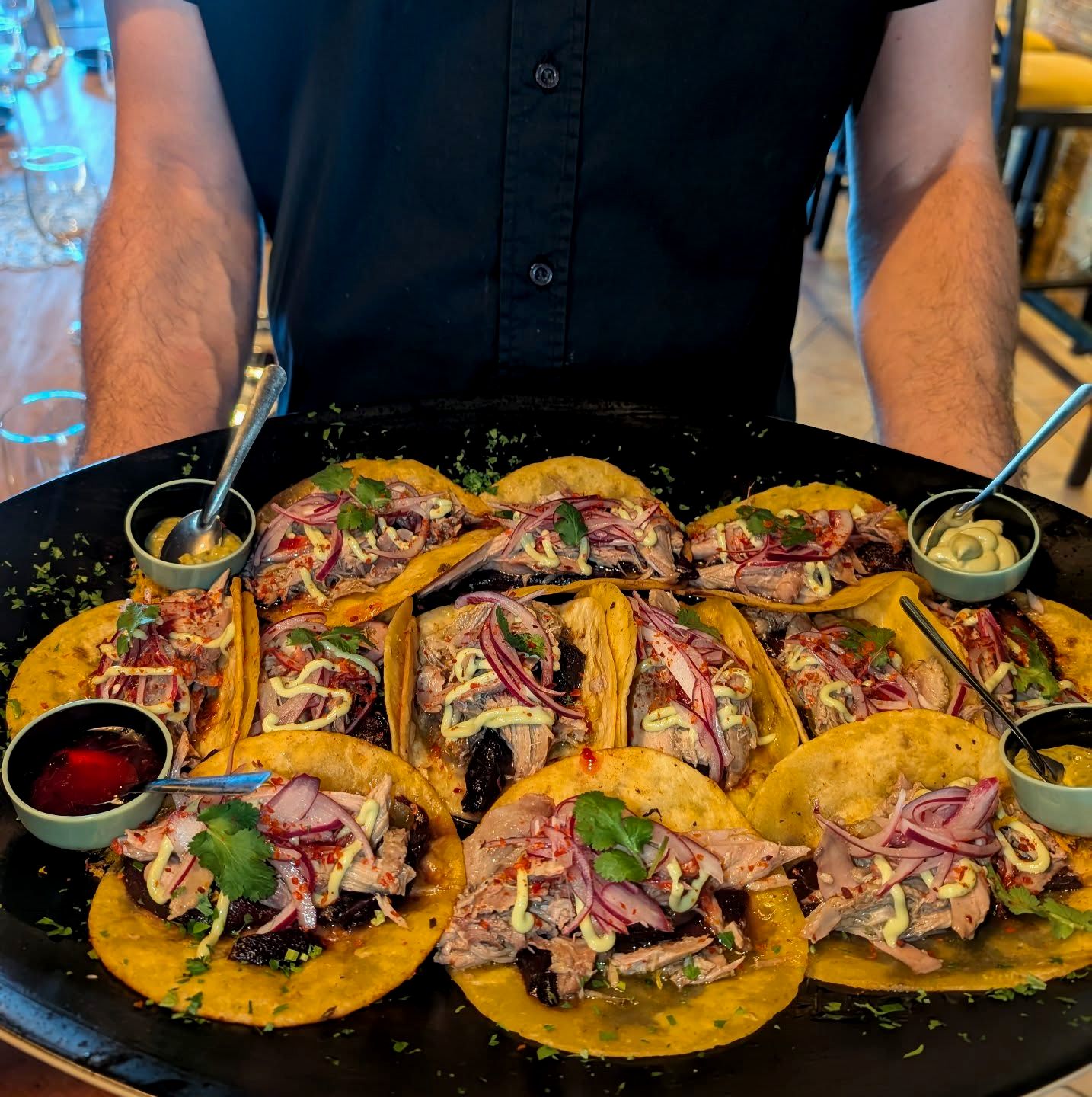 La bandeja de tacos